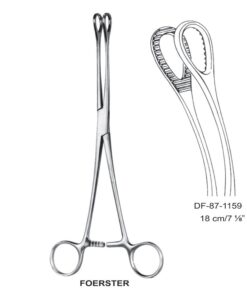 Foerster Sponge Forceps, Cvd, Serrated, 18Cm (SS-87-1159)