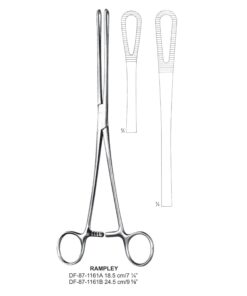Rampley Sponge Forceps, Str, Serrated, 18.5Cm (SS-87-1161A)
