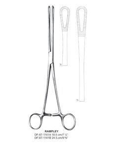 Rampley Sponge Forceps, Str, Serrated, 24.5Cm (SS-87-1161B)