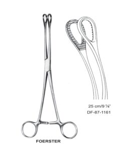 Foerster Sponge Forceps, Cvd, Serrated, 25Cm (SS-87-1161)