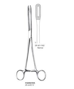 Foerster Sponge Forceps, Str, Narrow Serrated, 25Cm (SS-87-1162)