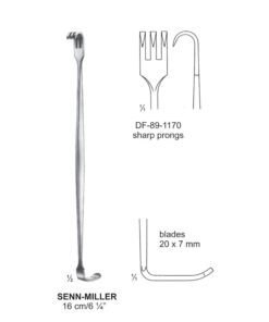 Senn-Mueller Retrators 3 Prong 7X8.5Mm, Sharp 16Cm  (SS-89-1170)