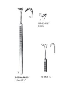 Desmarres Retractors,16Cm,8Mm  (SS-90-1187)