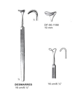Desmarres Retractors,16Cm,10Mm  (SS-90-1188)