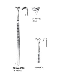 Desmarres Retractors,16Cm,12Mm  (SS-90-1189)