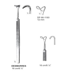 Desmarres Retractors,16Cm,12Mm  (SS-90-1193)