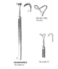 Desmarres Retractors,16Cm,18Mm  (SS-90-1196)