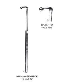 Mini-Langenbeck Retrators,16Cm,10X6Mm  (SS-90-1197)