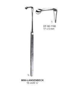 Mini-Langenbeck Retrators,16Cm,17X5Mm  (SS-90-1198)