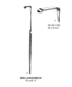 Mini-Langenbeck Retrators,16Cm,20X6Mm  (SS-90-1199)