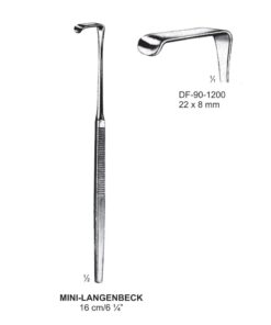 Mini-Langenbeck Retrators,16Cm,22X8Mm  (SS-90-1200)