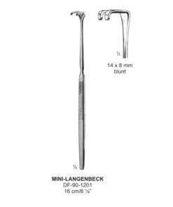 Mini-Langenbeck Retrators,16Cm,14X8Mm  (SS-90-1201)