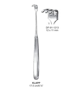 Klapp Retractors,17.5Cm, Three Prong  (SS-91-1213)