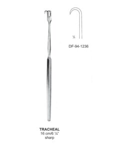 Tracheal Retractors Small Curve, 1 Prong Sharp 16Cm  (SS-94-1236)