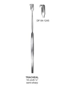 Tracheal Retractors,Semi-Sharp ,16Cm Double Prong  (SS-94-1245)