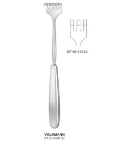 Volkmann Retractors Blunt 21.5Cm Three Prong  (SS-96-1291A)