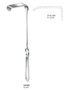 Kocher Retractors,23Cm, 61X20Mm (SS-96-1296A)