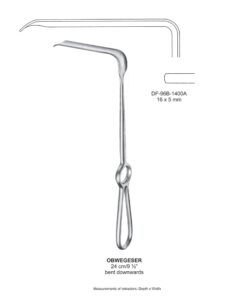 Obwegeser Bent Downwards Retractors 24Cm 16X5Mm (SS-96B-1400A)