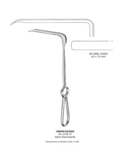 Obwegeser Bent Downwards Retractors 24Cm 42X10Mm (SS-96B-1400D)