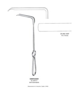Obwegeser Bent Downwards Retractors 24Cm 70X14Mm (SS-96B-1400F)
