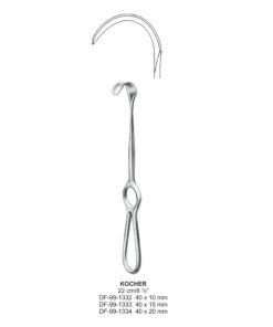 Kocher Retractors 40X10Mm, 22Cm  (SS-99-1332)
