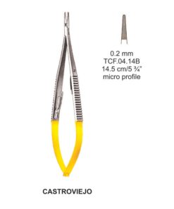 Tc-Castroveijo Micro Needle Holders Serr Str 0.2Mm, 14.5Cm (Tcf.04.14B)