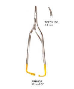Tc-Arruga  Needle Holders 16Cm, 0.4Mm, Curved (Tcf.05.16C)