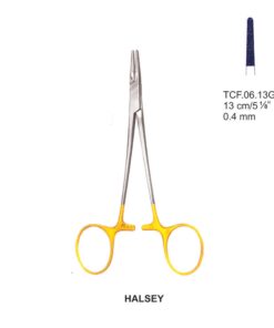 Tc-Halsey Needle Holders Serrated 0.4Mm, 13Cm  (Tcf.06.13G)