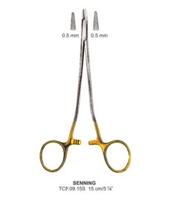 Tc-Senning Needle Holders Serrated 0.5Mm, 15Cm  (Tcf.09.15S)