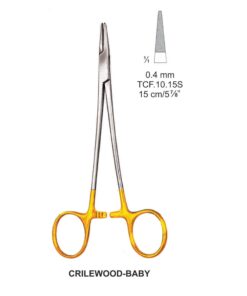 Tc-Crilewood-Baby Needle Holders Str 0.4Mm, 15Cm  (Tcf.10.15S)