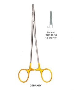 Tc-Debakey Needle Holders Serrated 0.4Mm, 18Cm  (Tcf.10.18)
