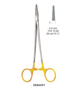Tc-Debakey Needle Holders Serrated 0.4Mm, 26Cm  (Tcf.10.26)