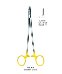 Tc-Ryder-Standard Needle Holders 0.5Mm, 13Cm V.Notch  (Tcf.12.13F)