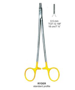 Tc-Ryder-Standard Needle Holders 0.5Mm, 18Cm V.Notch  (Tcf.12.18F)