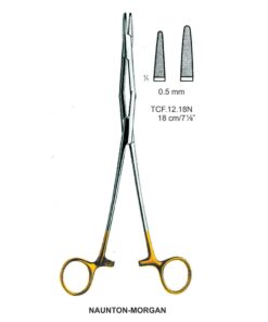 Tc-Naunton-Morgan, Needle Holder, Serrated, 0.5Mm, 18Cm  (Tcf.12.18N)