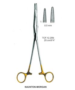 Tc-Naunton-Morgan, Needle Holder, Serrated, 0.5Mm, 25Cm  (Tcf.12.25N)