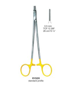 Tc-Ryder-Standard Needle Holders 0.5Mm, 26Cm V.Notch  (Tcf.12.26F)