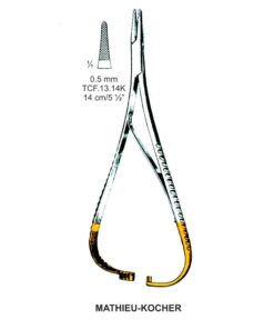 Tc-Mathieu-Kocher Needle Holder Outside Ratchet 0.5Mm, 14Cm  (Tcf.13.14K)