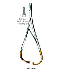 Tc-Mathieu Needle Holder Outside Ratchet 0.5Mm, 14Cm  (Tcf.13.14M)