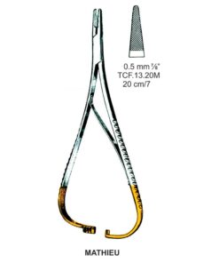 Tc-Mathieu Needle Holder Outside Ratchet 0.5Mm, 20Cm  (Tcf.13.20M)