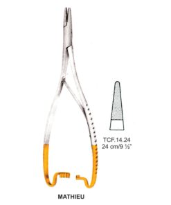Tc-Mathieu Needle Holder, 0.5Mm, 24Cm (Tcf.14.24)
