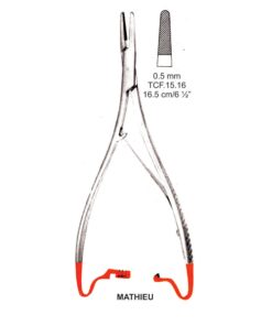 Tc-Mathieu Needle Holder, Ratchet, 0.5Mm, 16.5Cm  (Tcf.15.16)