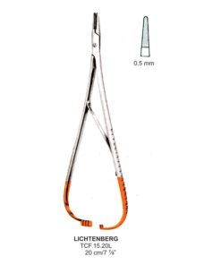 Tc-Lichtenberg Needle Holder, Outside Ratchet, 0.5Mm, 20Cm  (Tcf.15.20L)