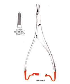 Tc-Mathieu Needle Holder,  Ratchet, 0.5Mm, 20Cm  (Tcf.15.20M)