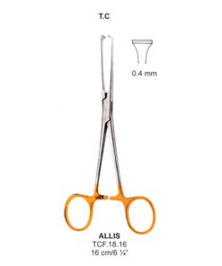 Tc-Allis Tissue Forceps, 0.4Mm, 16Cm  (Tcf.18.16)