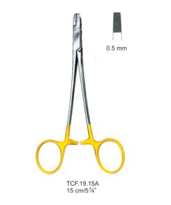 Tc-Wire-Twisting Forceps Flat Jaws 0.5Mm, 15Cm V.Notch  (Tcf.19.15A)
