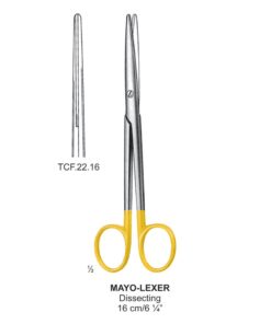 Tc-Mayo-Lexer Dissecting Scissors, Str, Bl-Bl, 16Cm  (Tcf.22.16)