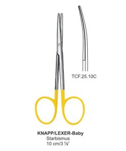 Tc-Knapp Lexer Baby Strabismus Scissors, Cvd, 10Cm  (Tcf.25.10C)