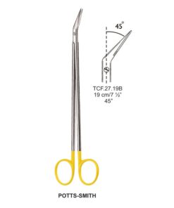 Tc-Potts-Smith Vascular Scissors, Angled 45°, 19Cm (Tcf.27.19B)