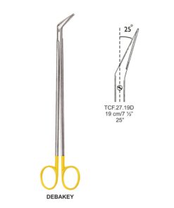 Tc-Debakey Vascular Scissors, Angled 25°, 19Cm  (Tcf.27.19D)